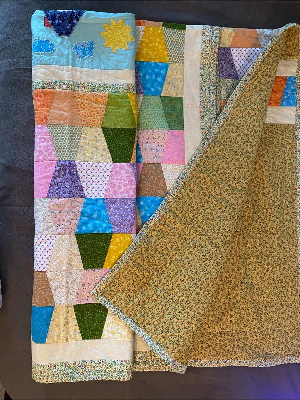 Handmade Patchwork Quilt 65